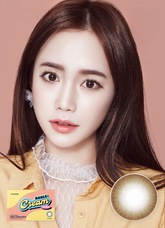 Lensme Louis Shine Bagle Cream Choco Monthly Circle Lenses (2 Pack)